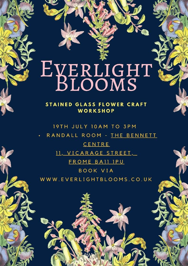 Stained Glass Glower Workshop 19th July